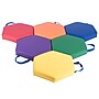 Bintiva Color Coded Vinyl Floor Cushions, Hexagon, Set of 6 (BNVSCVHEXX6)~#|#~508029F7-E7D2-4136-9DC772475DFCEA32_sc7