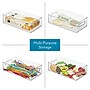 iDESIGN Stackable Plastic Storage Bin, 4" x 14.6"x 8", Clear, 6/Pack (29007M6)~#|#~5080D91F-B24B-4DB8-8303502F8E66873C_sc7
