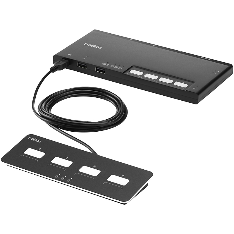 Belkin F1DN204MOD-BA-4 USB 4-Port KVM Switch image 1