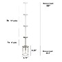 Lalia Home 1-Light 9.25" Farmhouse Hanging Cylindrical Clear Glass LED Pendant Fixture, Brushed Nickel (LHP-3002-BN)~#|#~508CD28F-0522-4D55-9009669C4B5208CD_sc7