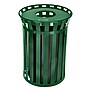 Alpine Industries Metal Outdoor Trash Can, 38 Gallon, Green (479-38-GRN)~#|#~508D023D-E697-4428-83B32C654451A151_sc7