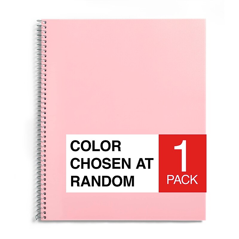 Pep Rally 1-Subject Notebook, 8" x 10.5", Wide Ruled, 70 Sheets, Color chosen at random (63062C) image 1