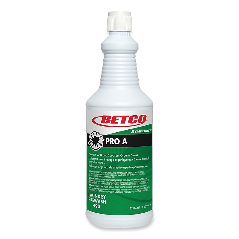 Betco Symplicity Pro A Prewash/Spotter, Citrus Scent, 32 oz Bottle, 6/Carton (BET4901600) image 1