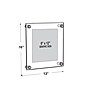 Azar Sign Holder, 9" x 12", Wall Mounted, Black Acrylic (105512-BLK)~#|#~509176CD-2E4F-4A55-87261FDF0225B3D4_sc7