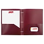 JAM Paper Smooth 3-Hole Punched 2 Pocket Plastic Folder, Assorted Colors, 6/Pack (382EHPastpa)~#|#~5091FDD2-F2E0-46F0-B97A2680A9B1FF89_sc7
