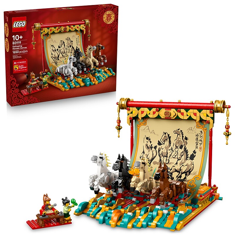 LEGO Spring Festival Galloping Horse Canvas Toy Building Set, 1650 Pieces (80119) image 1