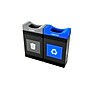 Commercial Zone Avante Series Polyethylene Dual-Stream Trash and Recycling Center, 60 Gallon, Black (787207MSA)~#|#~5092BC29-9533-4ADD-8A6F29499B4BC30F_sc7