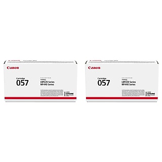 Canon 057H Black High Yield Toner Cartridge, 2/Pack