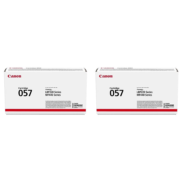 Canon 057 Black Standard Yield Toner Cartridge, 2/Pack (CAN0572PK