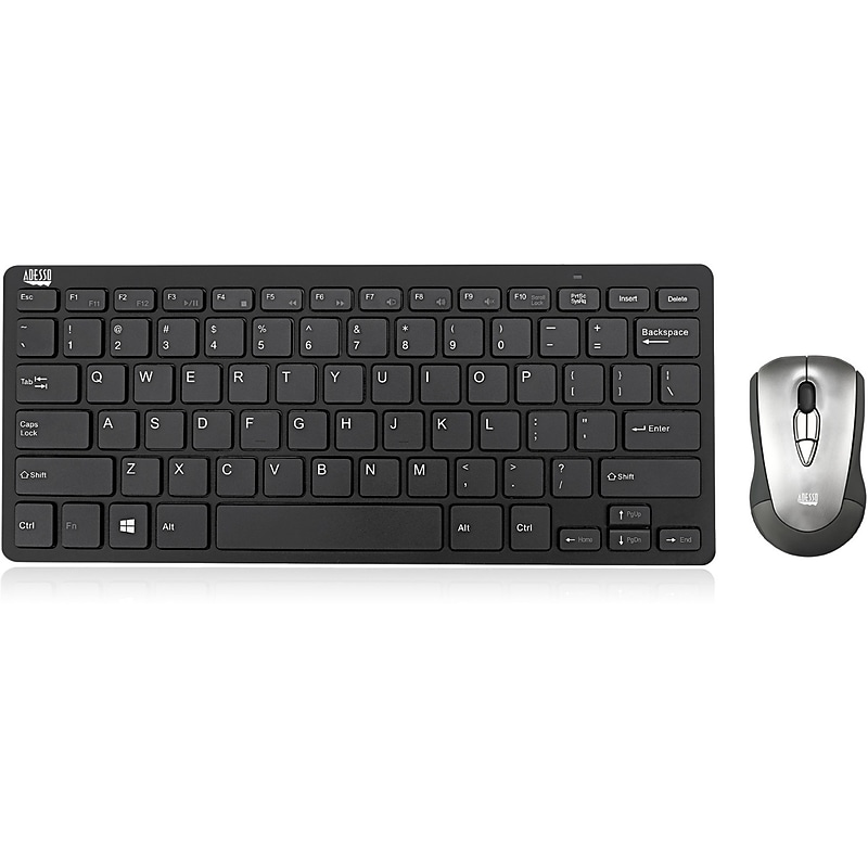 Adesso Air Compact Keyboard and Mouse, Black (WKB-5100CB) image 1