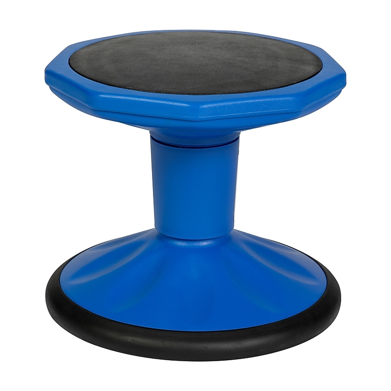 Flash Furniture Lucas Plastic Kids Wobble Stool,  Blue (BFT9001F12BL) image 1