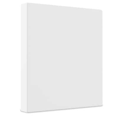 Staples 1" 3-Ring View Binders, White, 12/Pack (23735/21684)