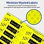 Avery Rectangle Multipurpose Labels, 1" x 4", Neon Yellow, 400/Pack (94202)~#|#~50A27A6D-2088-4435-95127F06C919B7FF_sc7