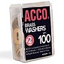 ACCO Washers, 15/32", Brass, 100/Box (ACC71511)~#|#~50A732F4-5D5F-4E7A-AF6FCC7F6FCA11F3_sc7