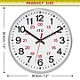 Infinity Instruments Prosaic 12" Quartz Wall Clock, Plastic Case, Battery Powered (90/1224-1SV)~#|#~50ACE542-CF61-4D43-837D93C6E84FCA2A_sc7