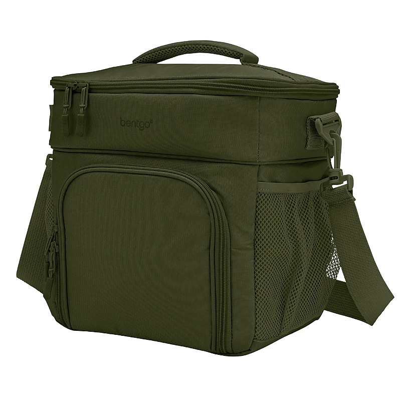 bentgo Prep Deluxe Insulated Multimeal Bag, 5-Compartment, Olive Green (BGPRPBAG-OG) image 1