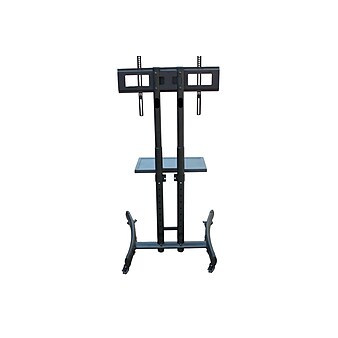 Rocelco Steel TV/AV Cart, Black (BSTC)