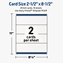 Avery Rectangle Tent Cards , 2.5" x 8.5", Textured Matte, 20 Labels/Pack (95329)~#|#~50C67D97-7E74-4569-84C2C7F34732E621_sc7