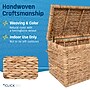 ClickDecor Farmhouse Storage Chest Trunk, Wicker, Natural (FUCN10054B)~#|#~50C8101F-9134-4240-9A2E960F782FA72D_sc7