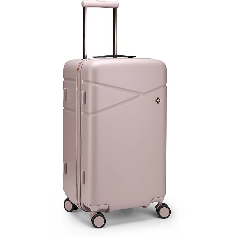 SwissDigital KATY ROSE NG 40.9" Hardside Suitcase, 4-Wheeled Spinner, TSA Checkpoint Friendly, Lotus Pink (SD452725W-82) image 1