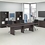 Bush Business Furniture 120W x 48D Boat Shaped Conference Table with Wood Base, Storm Gray (99TB12048SGK)~#|#~50CB49ED-98B9-4F7A-A39D1467DBF29A6F_sc7