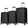 TUCCI GIROVITA  3-Piece Hardside Luggage Set with Spinner Wheels, Black Geometric (T0806-03PC-BLK)~#|#~50D01C5D-D874-4603-BFF2886AE4CEC5EA_sc7