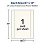 Avery Integrated Cards, 6" x 11", Matte Ivory, 25/Pack (95280)~#|#~50D23EC0-336E-4B53-B3571BE952E6936A_sc7