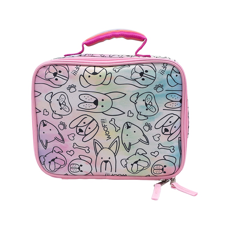 Accessory Innovations Kids Dogs Insulated Lunch Bag, Tie-Dye Pink, 7.2 oz. (B23GC56634-ST) image 1