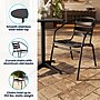 Flash Furniture Lila Indoor-Outdoor Table Set with 2 Slat Back Chairs, 23.5'' Round Black (THAL24RD017BK2)~#|#~50D92C8E-FF7F-46AA-B8202DB0D27D303B_sc7