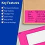 Avery Laser/Inkjet Rectangle Multipurpose Labels, 4" x 6", Neon Magenta, 40/Pack (94278)~#|#~50DB3568-A5CB-4794-B7430FFB8AAC3A95_sc7