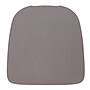 Flash Furniture Perry Modern Poly Resin Replacement Seat with Rounded Edges, Gray, Set of 4 (4JJSEAPL01GY)~#|#~50DC2A92-6BEE-4F0F-A459A9344900A51D_sc7