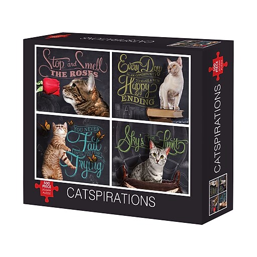 Willow Creek Catspirations 500Piece Jigsaw Puzzle (48932) Staples