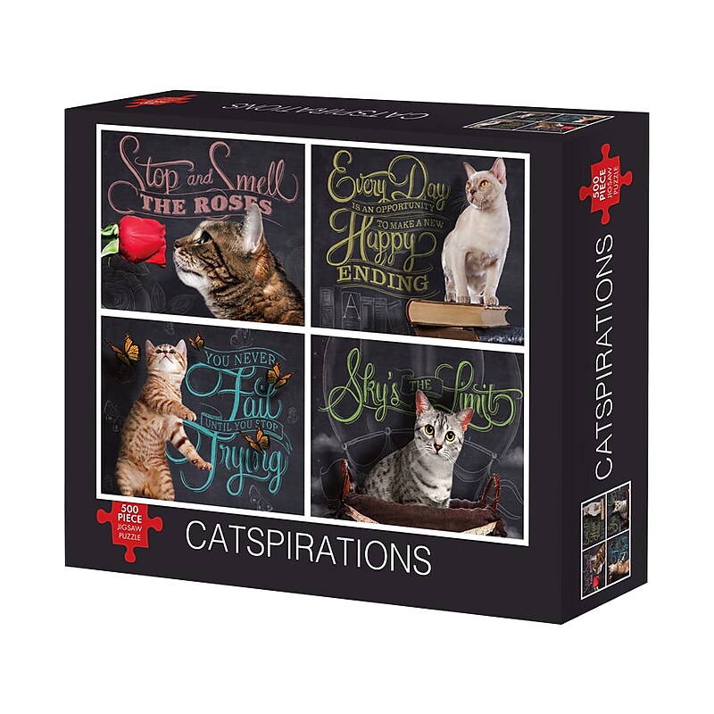 Willow Creek Catspirations 500-Piece Jigsaw Puzzle (48932) image 1