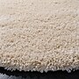 Safavieh California Shag 4' x 4' Round Machine Made Rug, Ivory (SG151-1212-4R)~#|#~50E4AA24-601B-43F4-8FD8129D2BE50B86_sc7