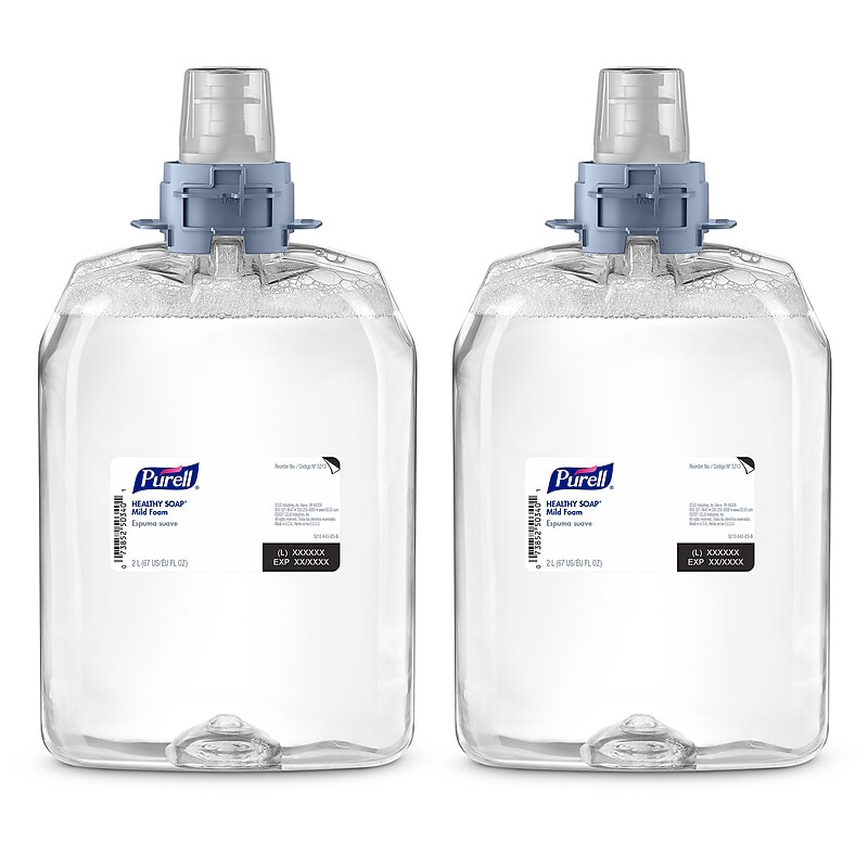 PURELL HEALTHY SOAP Foaming Hand Soap Refill for FMX 20 Dispenser, 2000 ml., 2/Carton (5213-02) image 1