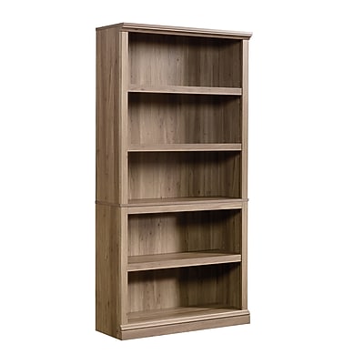 Sauder Select 70"H 5-Shelf Bookcase, Salt Oak (420173)