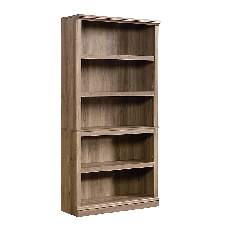 Sauder Select 70"H 5-Shelf Bookcase, Salt Oak (420173) image 1