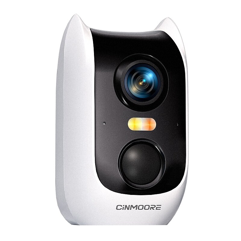CINMOORE Dual Band Indoor/Outdoor Wireless Security Camera, White (BC5U) image 1