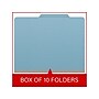 Medical Arts Press Pressboard Classification Folder, 2 Dividers, 2" Expansion, Letter Size, Blue, 10/Box (DV-T42-26-3BLU)~#|#~50ED706E-EBDA-497F-8BCA1ADDF5B1F685_sc7