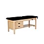 Aristo Wood Physician Adjustable Exam Table with Shelf, 2 Drawer Cabinet, Paper Cutter, Holder, 500lbs. Capacity, Black~#|#~50EEB672-8E67-49A5-85CEF76E9B8BFF5C_sc7