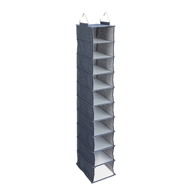Household Essentials Hanging Closet Organizer, 10 Shelf (HE1064) image 1