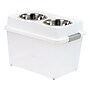 Iris 45 Quart Aitight Feeder Container with Lid, Plastic, White (585113)~#|#~50F2AA83-2609-41E6-8D0CE9B4BC11FCCD_sc7