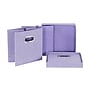 Household Essentials Medium Stackable Folding Fabric Storage Bin, 11" x 11.4"x 11.4", 24.75 Qt., Purple, 2/Pack (814-1)~#|#~50F3C0D7-90B1-48DE-81516BD3615DB957_sc7