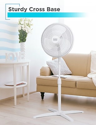 Ventilateur Sur Pied 16 Pouces - 3 Vitesses, Oscillation, Télécommande, Minuterie, Lumière LED | Idéal Salon, Chambre - 11