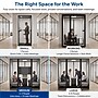 Uncaged Ergonomics Modular Acoustic Office Pod with Ventilation, Lighting and Power, Medium, Black (POD-M-Black)~#|#~50F79D3A-AD0F-4B2D-B29F7A3E7C9E8130_sc7