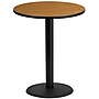 Flash Furniture 36'' Round Laminate Table Top with 24'' Round Bar-Height Table Base, Natural (XURD36NTTR24B)~#|#~50F898E2-FD56-4388-95B302A8C576F631_sc7