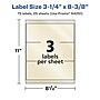 Avery Pearlized Ivory Rectangle Multipurpose Labels, 3-1/4" x 8-3/8", Ivory, 75/Pack (94251)~#|#~50FA7A0F-42A3-4AD2-A8954DD24F346C8B_sc7