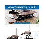 Mount-It! 30"W Manual Rectangular Adjustable Standing Desk Converter, Dark Walnut Woodgrain (MI-15006S)~#|#~50FA9A02-4321-4A47-85DBC37EB30347F0_sc7