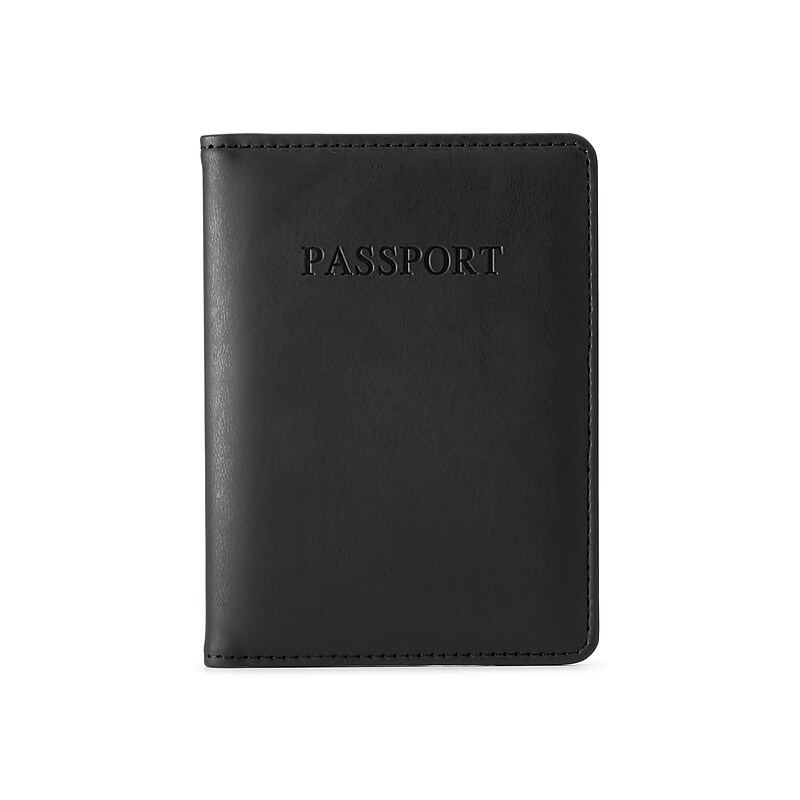 Bugatti Bondstreet RFID Faux Leather Passport Holder, Black (TAC5411BS-BLK) image 1
