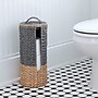 Household Essentials Wicker Bathroom Accessories Set, Natural/Gray, 3 Pieces (HHML-6621)~#|#~50FD1EEE-7984-4BE2-AA9D4240C8F9976D_sc7